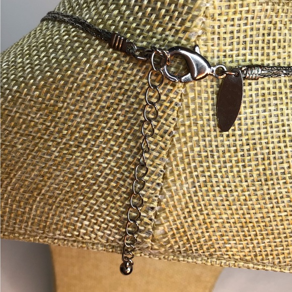 New York & Company Silver Purple Layered Necklace - Picture 5 of 7